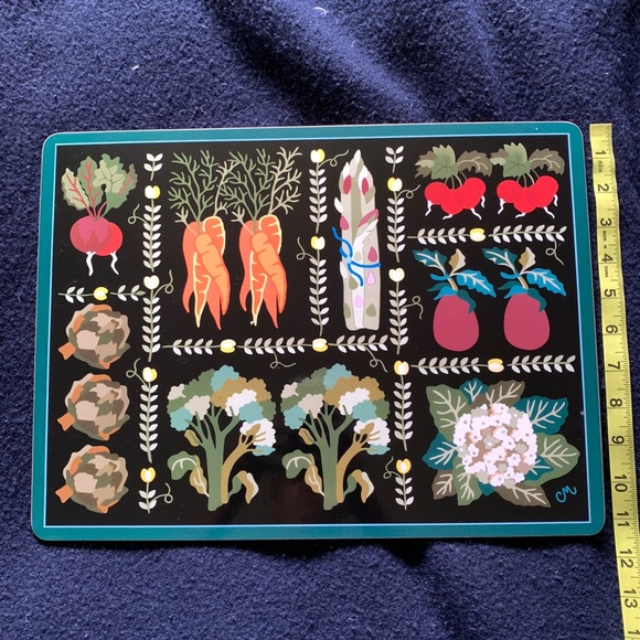 RETRO VEGETABLE kitchen table dinning placemats OS - Picture 4 of 14